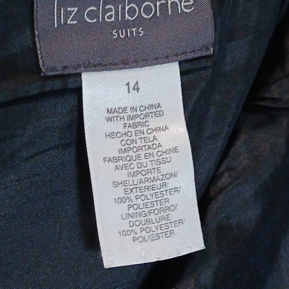 Liz claiborne Suits  Pencil  Skirt With Plaid On Edge Woman Size 14 - Picture 10 of 12